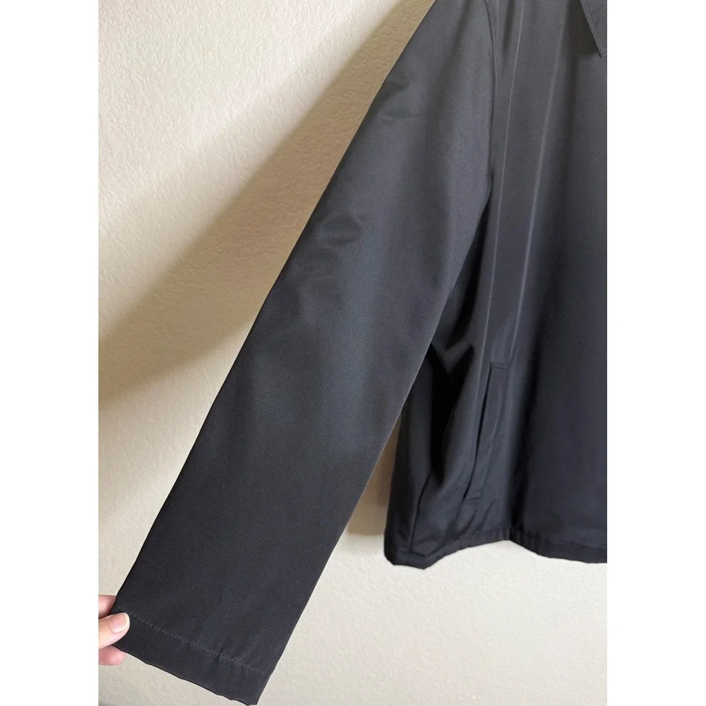Kenneth Cole Reaction Mens XXL Jacket Black Full Zip Lightweight Minimalist